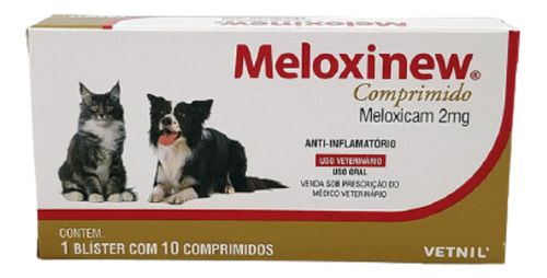 Meloxinew Comprimido 2 Mg Com 10 Comprimido – Vetnil