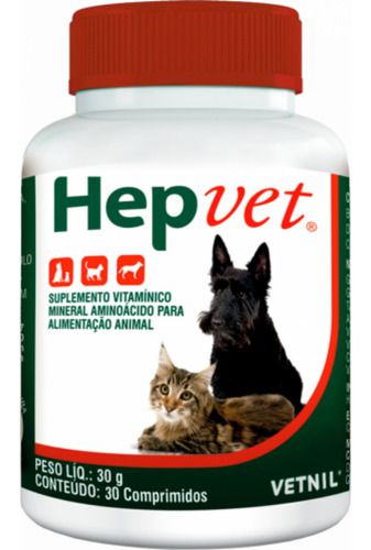 Hepvet 30 Gr 30 Comprimidos - Vetnil