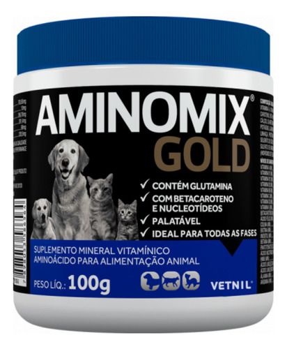 Aminomix Gold 100 Gr – Vetnil