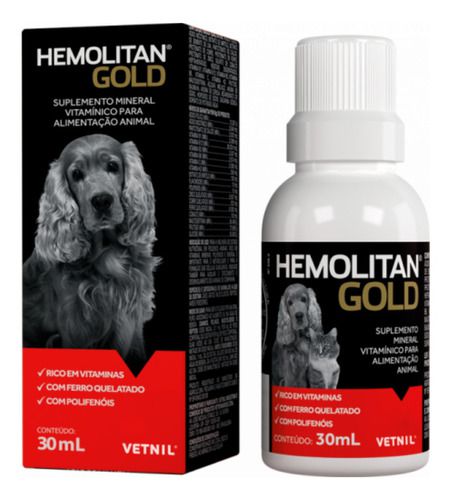 Hemolitan Gold 30 mL - Vetnil
