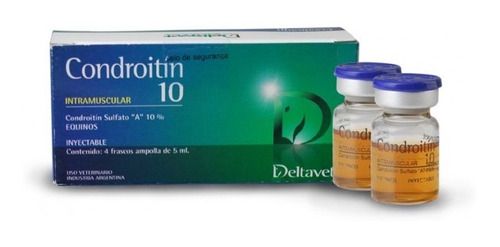 Condroitin 10% caixa c/ 4 Frascos de 5mL - Deltavet