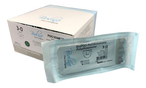 Pdo Fio Polidioxanona Nº 3-0 70 Cm 1/2 R 2,0 Cm Caixa Com 24 Unidades - Bioline