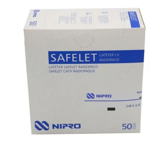 Cateter Intravenoso Safelet 22G x 1" Caixa Com 50 Unidades - Nipro