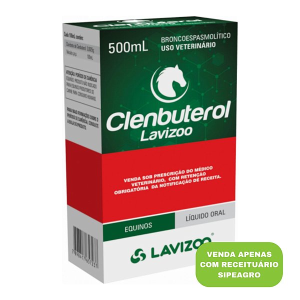 Clenbuterol 500 mL (Controlado) - Lavizoo