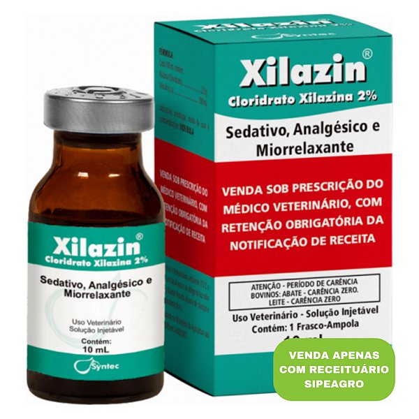 Xilazin Xilazina 2% 10 mL (Controlado) - Syntec