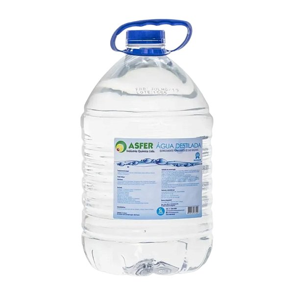 Água Destilada 5 Lts - Asfer