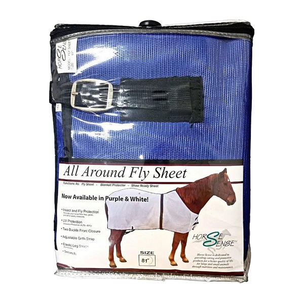 Capa Protetora Para Equinos Azul Tamanho 84" - Horse Sense