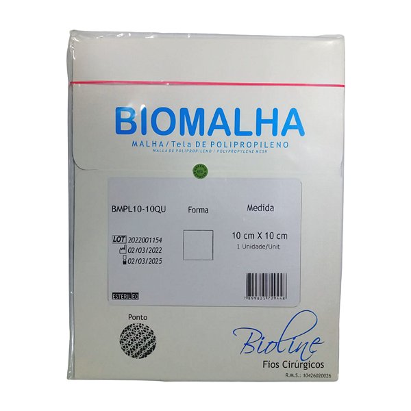Biomalha de Polipropileno 10 cm X 10 cm Unitário - Bioline