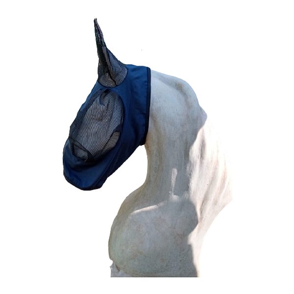 Máscara Contra Moscas Em Lycra Azul Marinho - Boots Horse