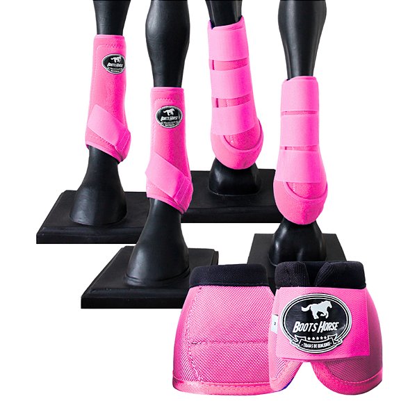 Kit Color Completo Boleteira + Cloche Rosa - Boots Horse