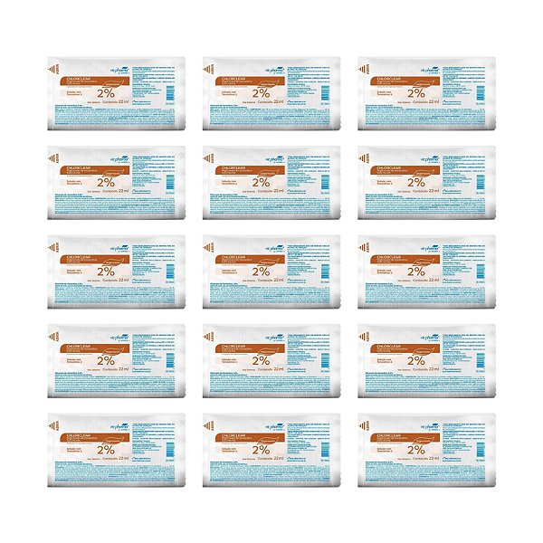 Escova Chlorclear 2% Solução Com Tensoativos 22 mL 15 Unidades - Vic Pharma
