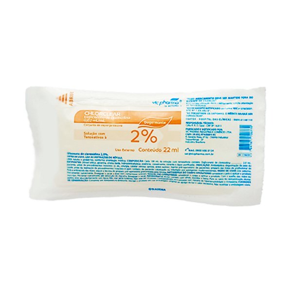 Escova Chlorclear 2% Solução Com Tensoativos 22 mL - Vic Pharma
