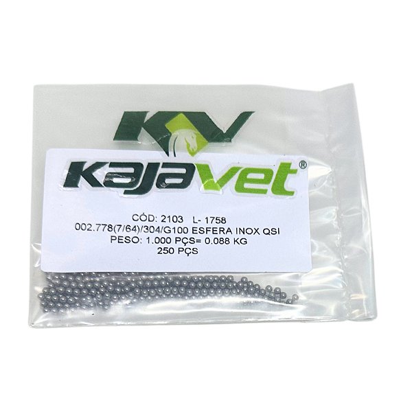 Esferas de Metal Para Lacrar Palhetas 0,50 Com 250 Unidades