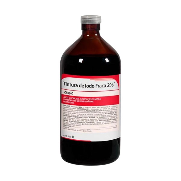 Tintura De Iodo 2% 1 Lt - Rioquímica