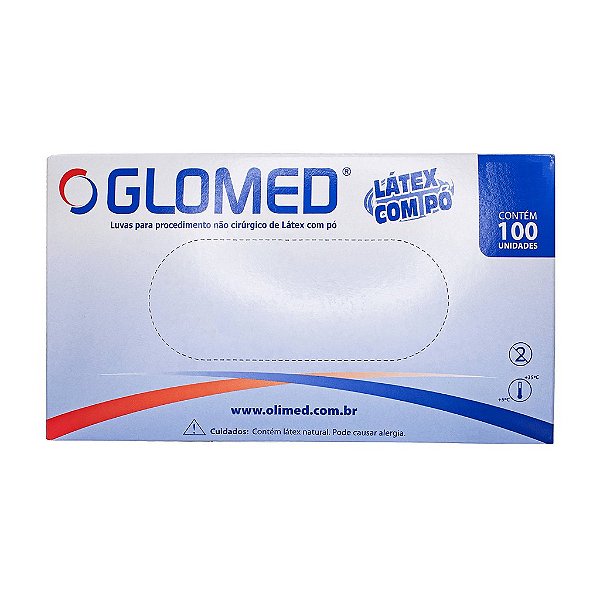 Luva Para Procedimento Não Cirúrgico Tamanho P 100 Unidades - Glomed