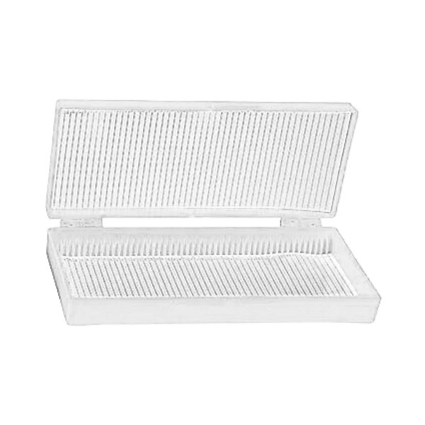 Caixa Porta Lâminas Para 50 Lâminas 26 mm X 76 mm Branca - Laborcare