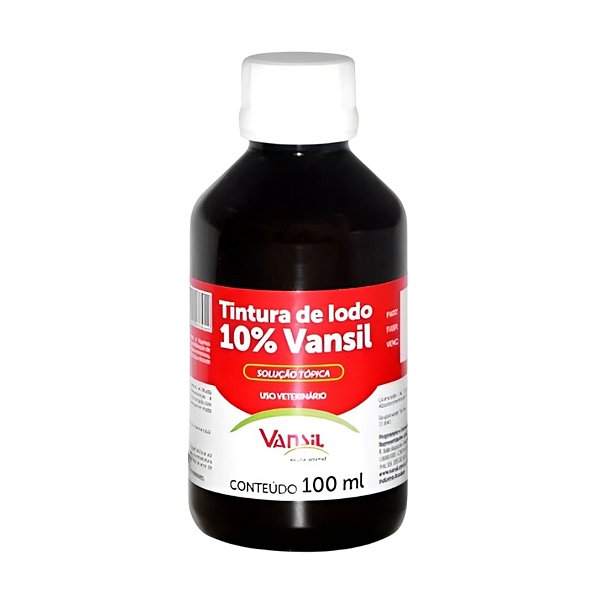 Tintura de Iodo 10% 100 mL - Vansil