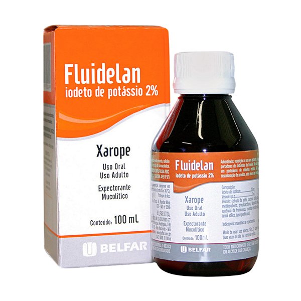 Fluidelan Iodeto de Potássio 2% 100 mL - Belfar