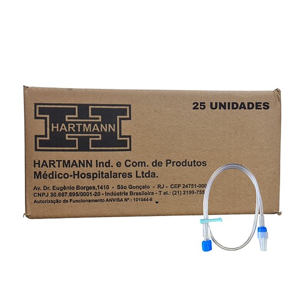 Extensor de Equipo 60 cm 8F Caixa Com 25 Unidades - Hartmann