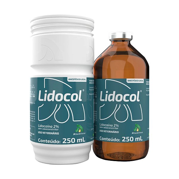 Lidocol 250 mL - JA Saúde Animal