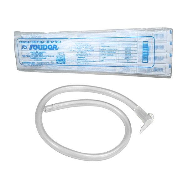 Sonda Uretral de Alívio Nº 12 10 Unidades - Solidor