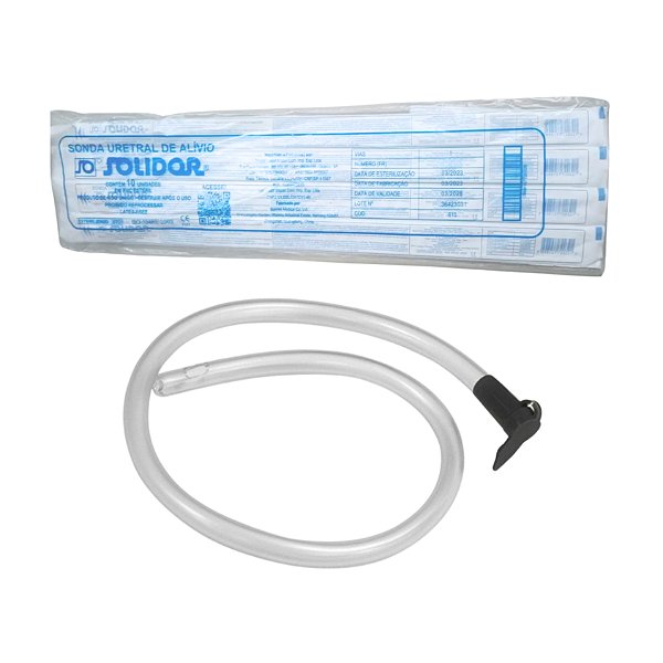 Sonda Uretral de Alívio Nº 10 10 Unidades - Solidor