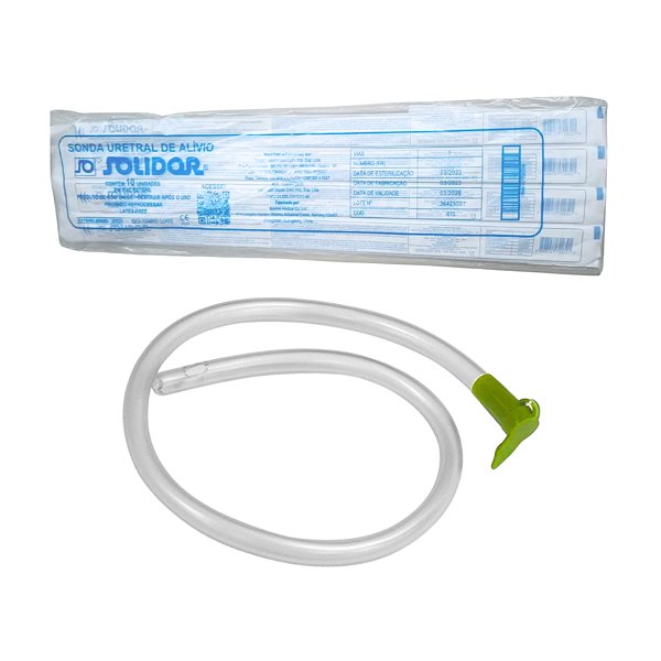 Sonda Uretral de Alívio Nº 6 10 Unidades - Solidor