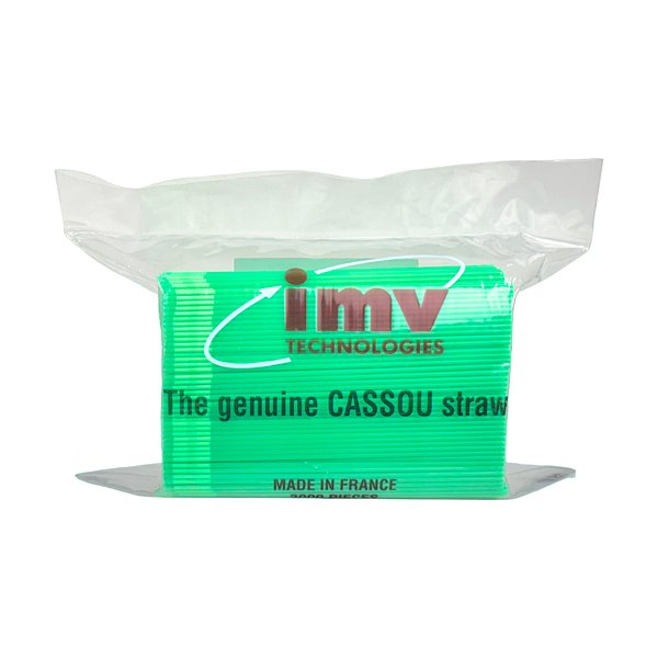 Palheta Clássica Mini 0,25 mL Pistache Com 2000 Unidades - IMV
