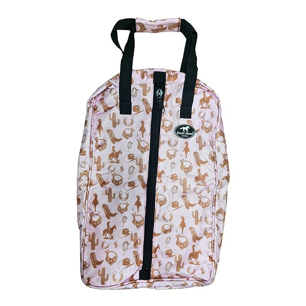 Bolsa Para Cabeçada Estampa Country Rosa - Boots Horse