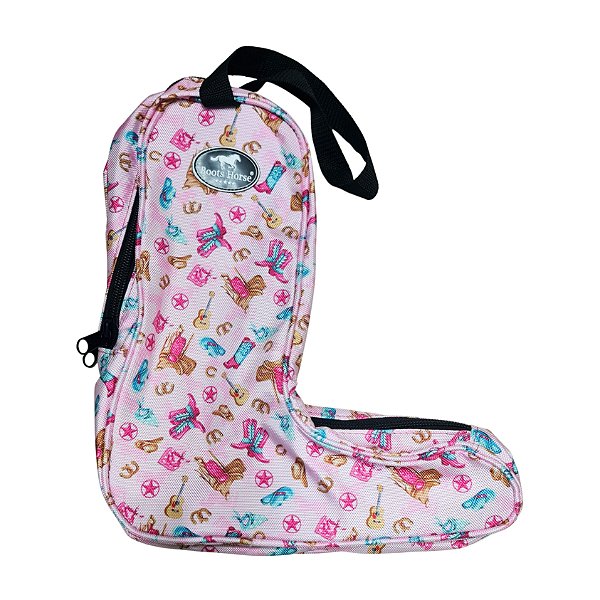 Porta Bota Estampa Country Colorida - Boots Horse