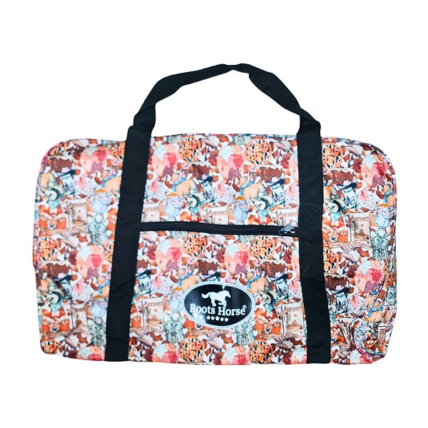 Bolsa Para Sela Em Nylon Estampa Cow Girl - Boots Horse