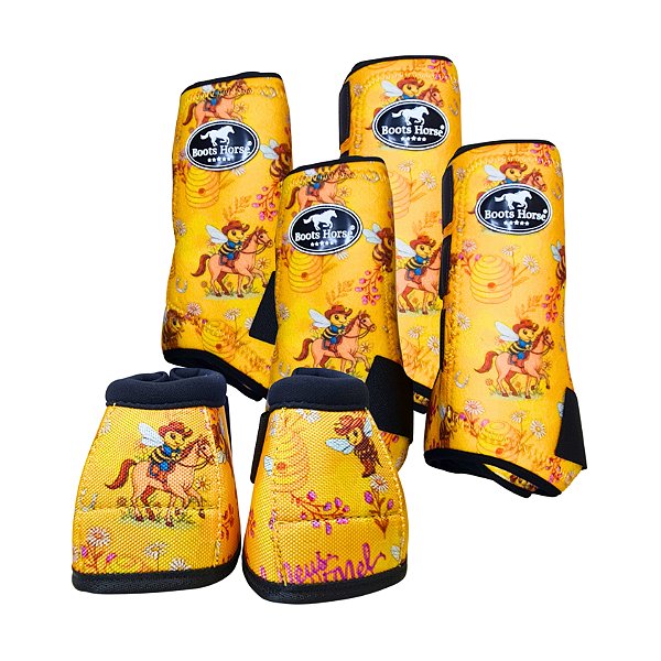 Kit Color Completo Estampa Abelhas - Boots Horse