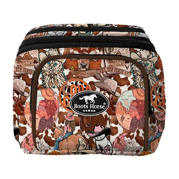 Pochete Mod Exportação Estampa Cow Girl Tamanho G - Boots Horse