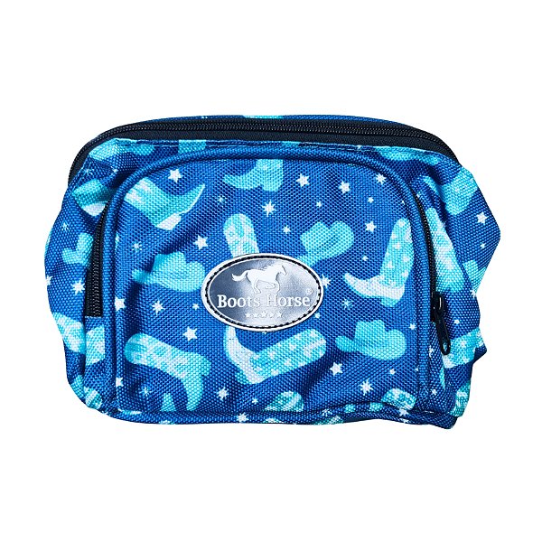 Pochete Mod Exportação Estampa Botas Azul Tamanho G - Boots Horse