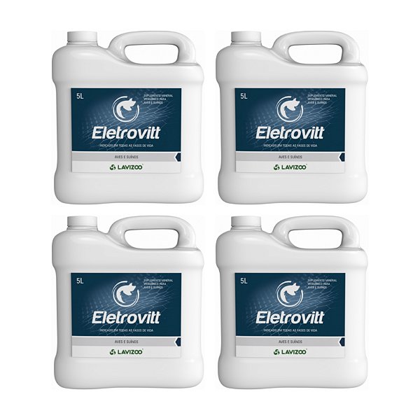Eletrovitt 5 Lts Caixa Com 4 Unidades - Lavizoo