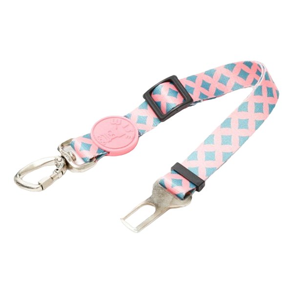 Cinto De Segurança Para Cães E Gatos Rosa Com Azul - Wise Dog