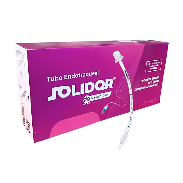 Sonda Tubo Endotraqueal Estéril 7.0 Com Balão 10 Unidades - Solidor