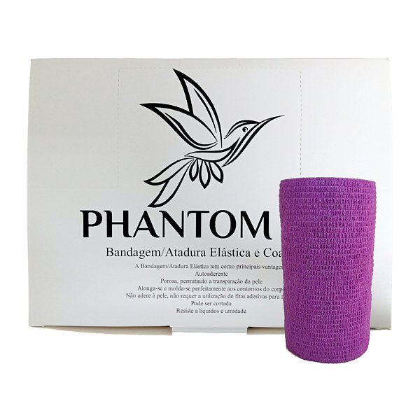 Atadura Roxa 10 cm x 4,5 mt 12 Unidades - Phantom HK