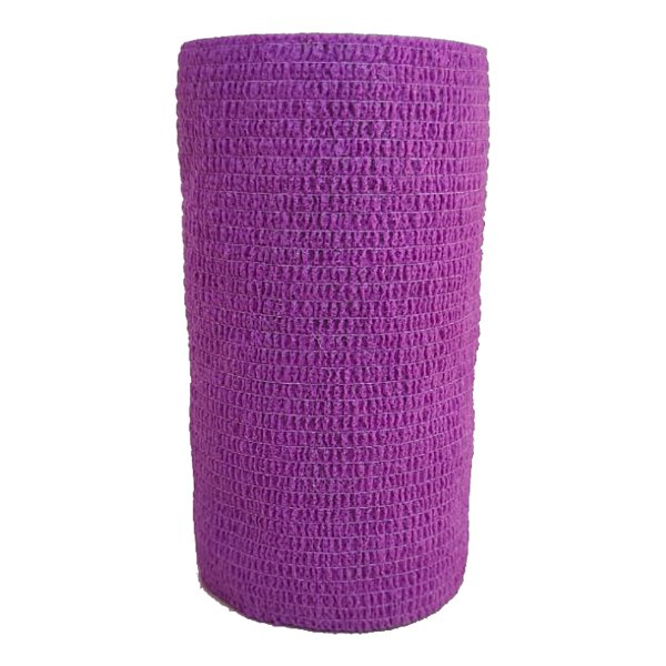 Atadura Elástica Autoaderente Lilás 10 cm x 4,5 mt Kit Com 3 Unidades - Syrvet