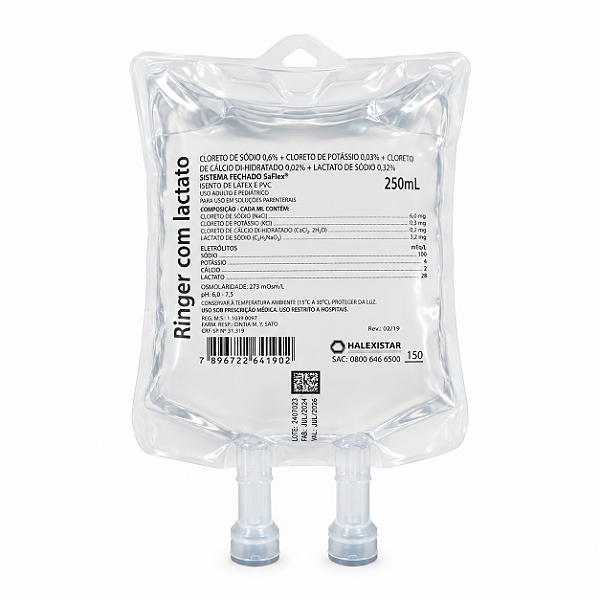 Cloreto de Sódio Solução Fisiológica 0,9% 1 Lt - Halexistar