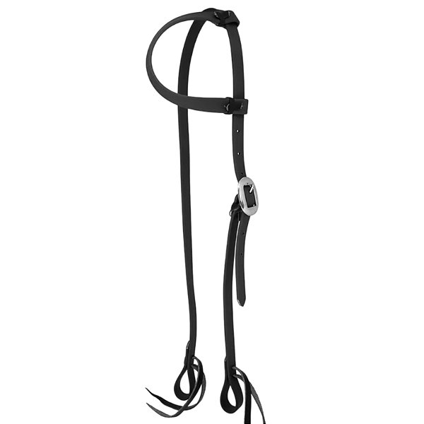 Cabeçada De Uma Orelha De Silicone Preto - Boots Horse