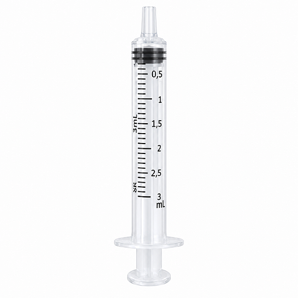 Seringa Hipodérmica Estéril Luer Slip 3 mL Sem Agulha Unitário - SR