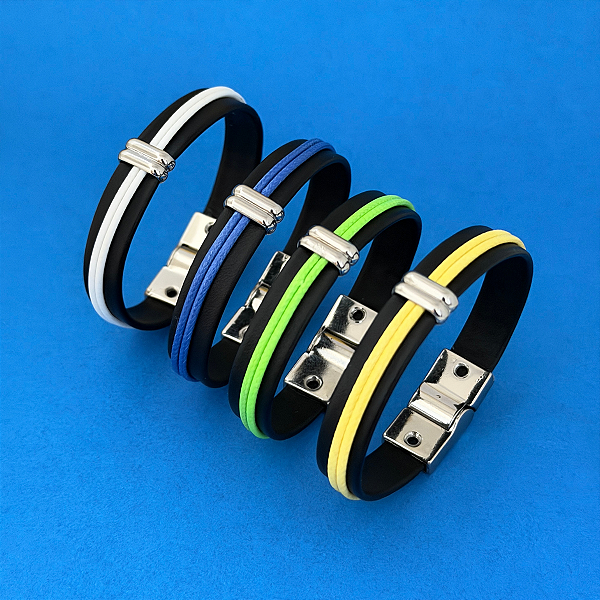 Pulseira Masc Fio Duplo