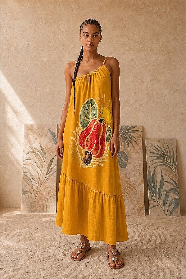 VESTIDO ALÇA UNICA LUNE