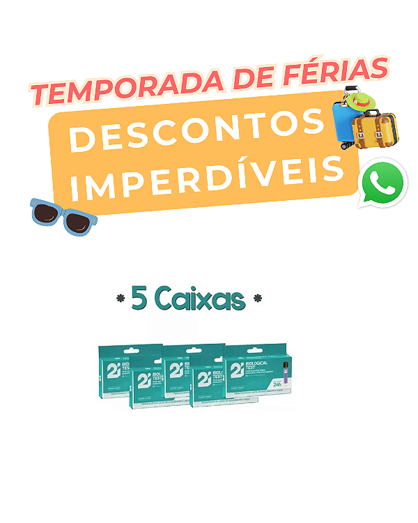 Teste biológico indicador kit c/5 - 2i