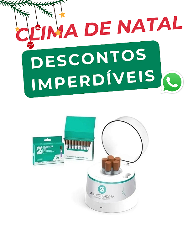 Mini incubadora + teste biológico c/10 - 2i