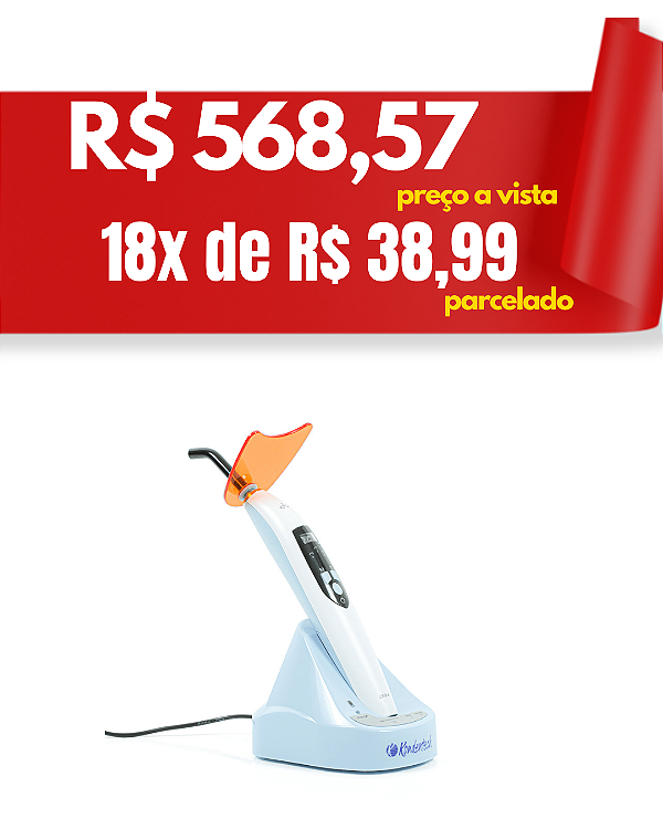 Fotopolimerizador sem fio led 6 - Kondentech