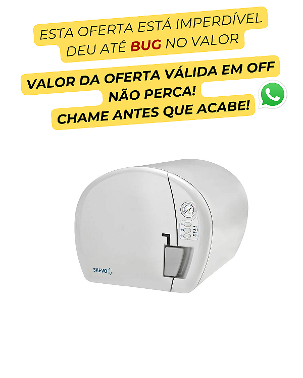 Autoclave bioclave inox 21 litros bivolt - Saevo