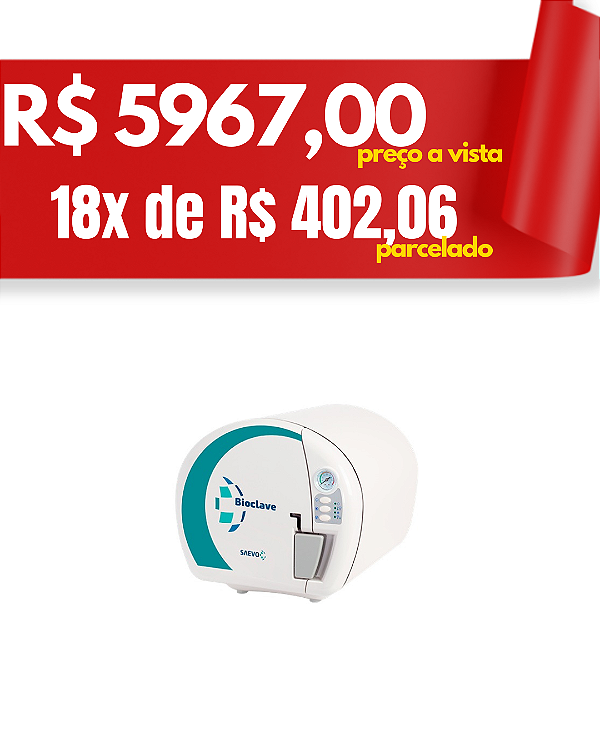 Autoclave bioclave inox 21 litros bivolt - Saevo