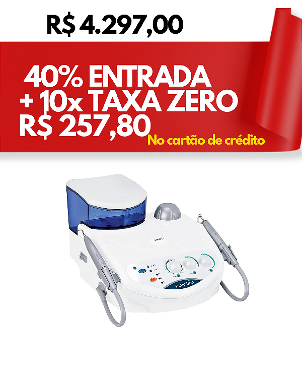 Ultrassom e jato bicarbonato com bomba sonic duo - Saevo